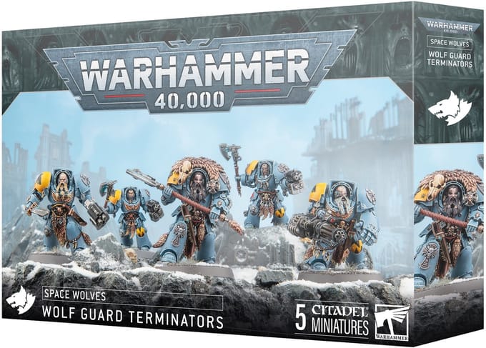 Beeldje Games Workshop Warhammer 40k - Space Wolves Terminators Gardes Loups (2025)