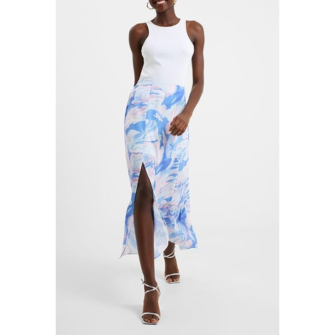 French Connection Dalla Verona Maxi Skrt Blue Taglia: L | Minigonne Outlet | Donna | Blu
