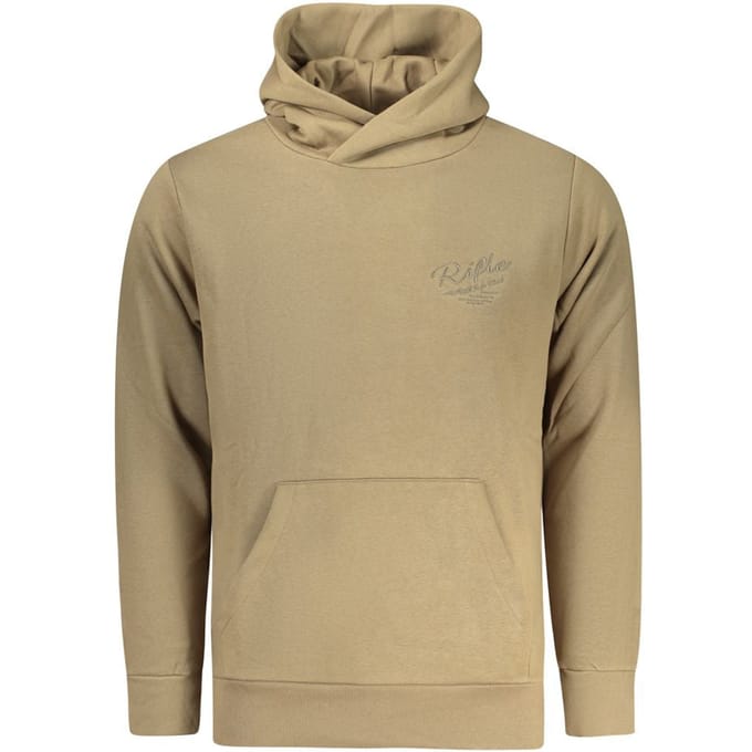 Rifle Marrone Katoenen Hoodie voor Mannen