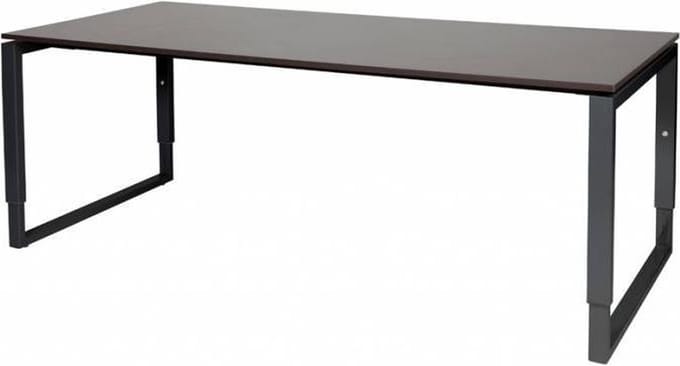 Verstelbaar Bureau - Plus 200x90 logan - zwart frame