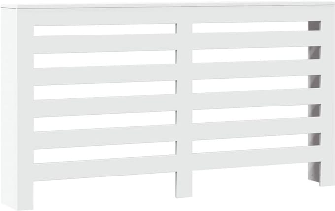 Grote Witte Houten Radiatorombouw met Legplank 149x20x82 cm