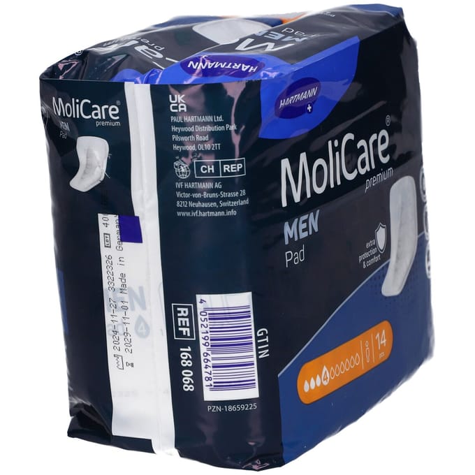 Hartmann Molicare Premium Men Pads 4 druppels - 1 pak van 14 stuks