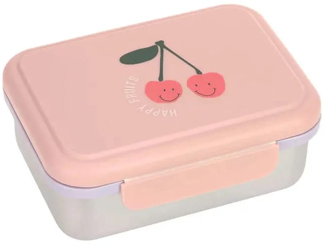 Lassig stainless steel lunchbox happy fruits cherry