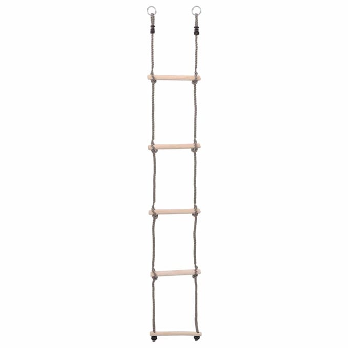 vidaXL - Ladder - met - 5 - sporten - 210 - cm - massief - grenenhout