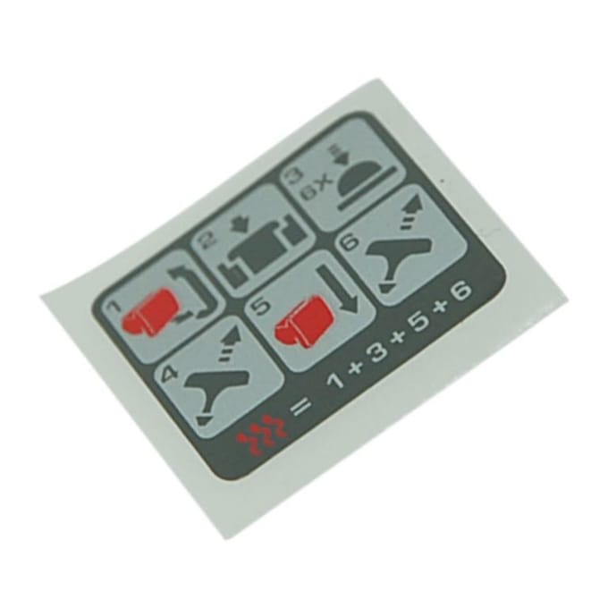 Husqvarna start instructie sticker zaag