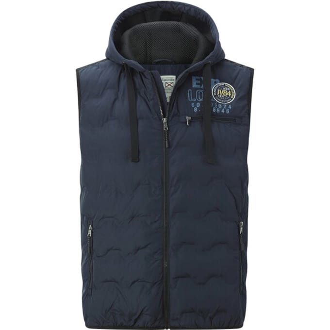 Jan Vanderstorm herren Bodywarmer - 60 - donkerblauw - Plus Size
