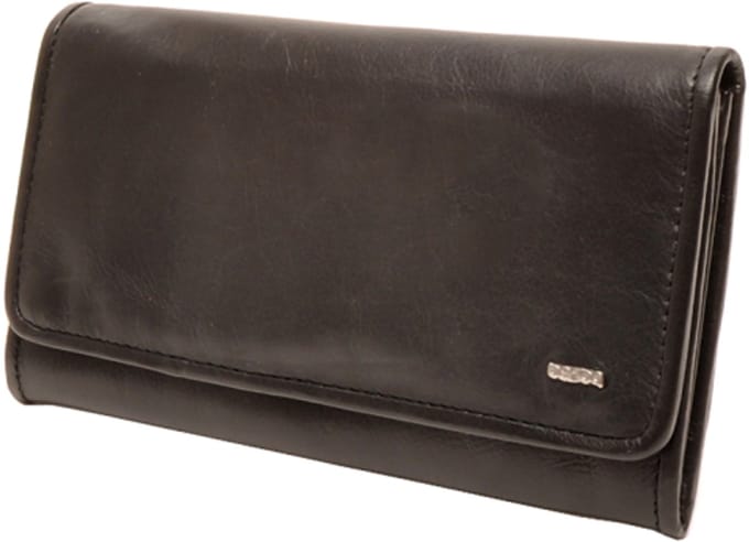 Berba | Soft | Damesportemonnee | 8 pasjes | RFID | Zwart | Leer