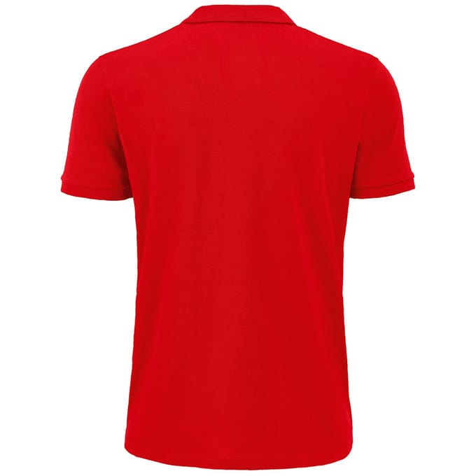 SOLS Heren Planet Pique Organisch Poloshirt (Rood)