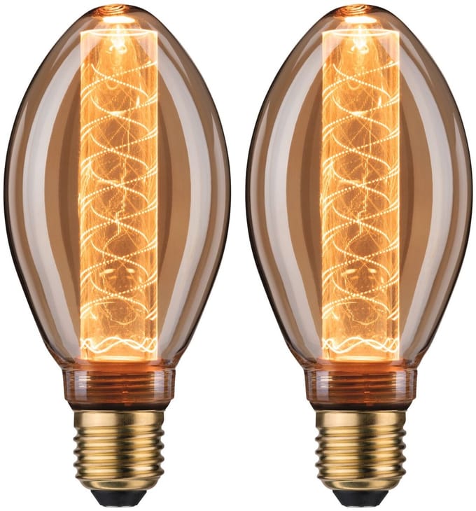 Inner Glow Edition LED-gloeilamp Binnenkolf spiraalpatroon E27 230V 2x230lm 2x4W 1800K Goud