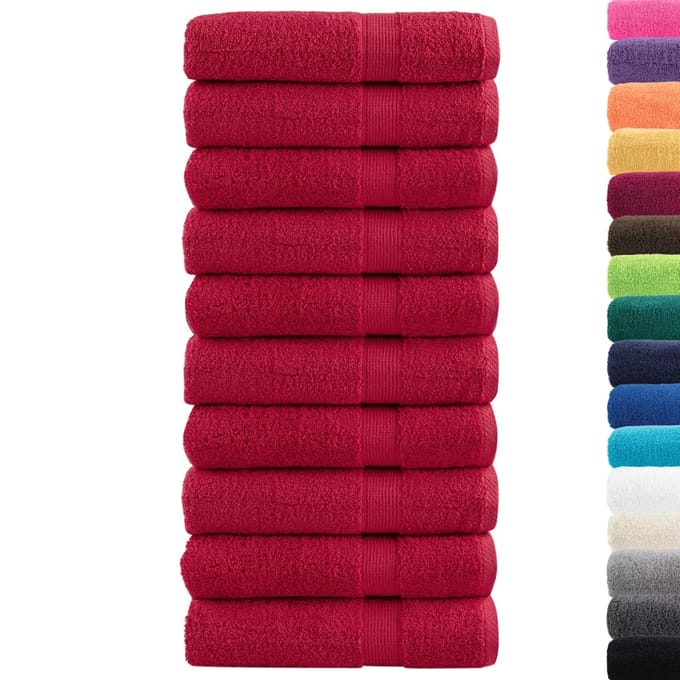 vidaXL - Badhanddoeken - SOLUND - 10 - st - 600 - g/m² - 100x150 - cm