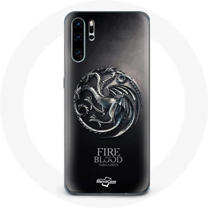 Coque pour Huawei P30 - Game Of Thrones - Targaryen - Noir - Rigide - Protection