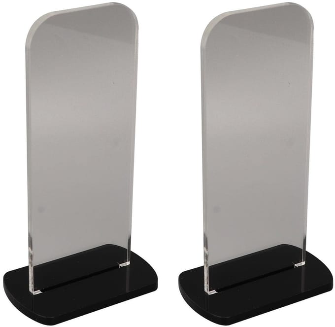 Dailygoods- Bokshandschoenhouder Robuuste Acrylconstructie - Display Standaard - Verticale Houder - 2 Stuks - Boks Memorabilia - Decoratief Stuk - Displaystandaard