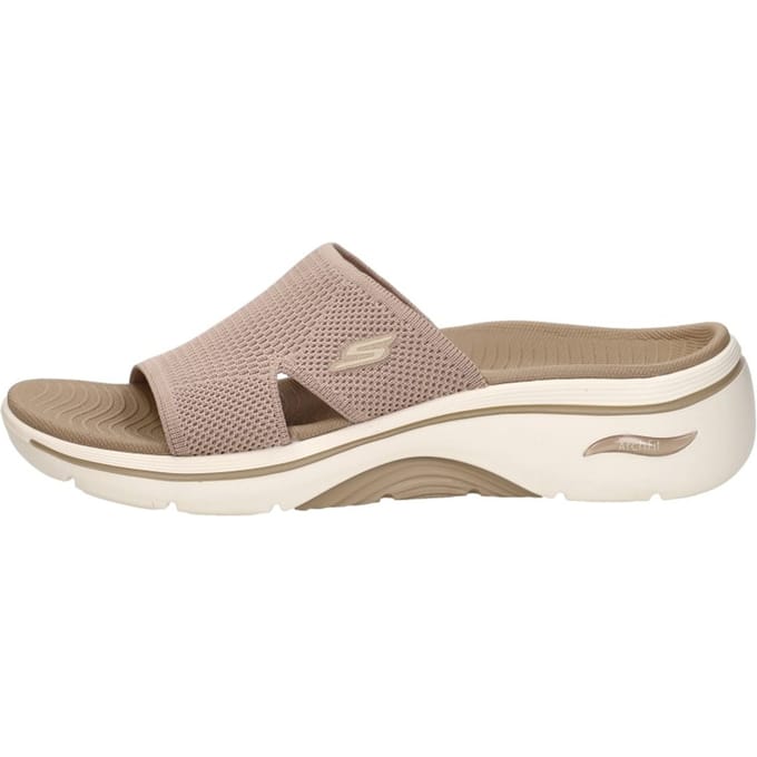 Skechers Go Walk Arch fit 2.0 Slippers beige - Maat 40