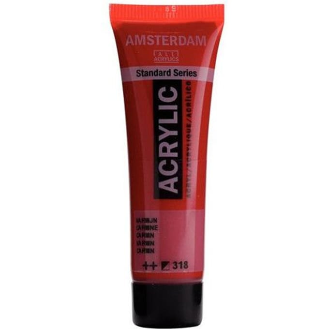 Verf - Acryl - 318 - Karmijn - Amsterdam - 20ml