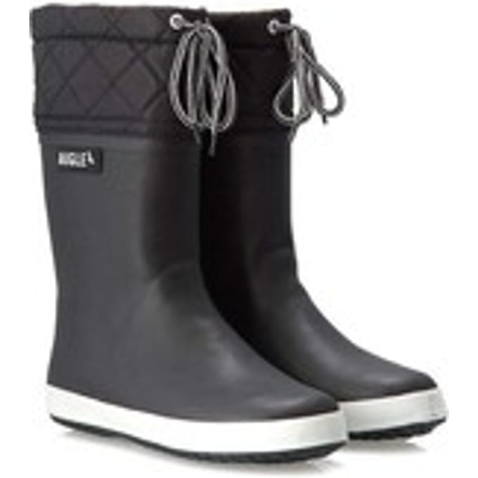 Aigle Giboulee 2 | Zwart/Wit - Regenlaarzen - Maat 34 - Black