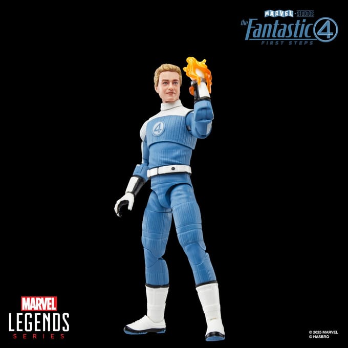 Hasbro Marvel Legends Series Johnny Storm, The Fantastic Four: First Steps 6  Action Figure