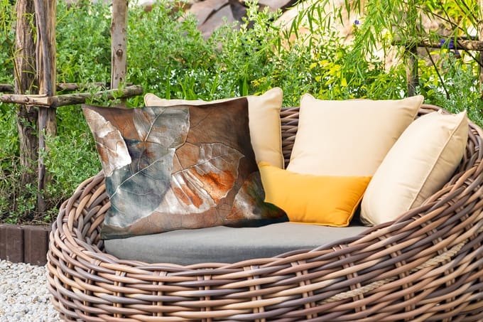Buitenkussens - Tuin - Bladeren - Bruin - Herfst - Natuur - 50x30 cm
