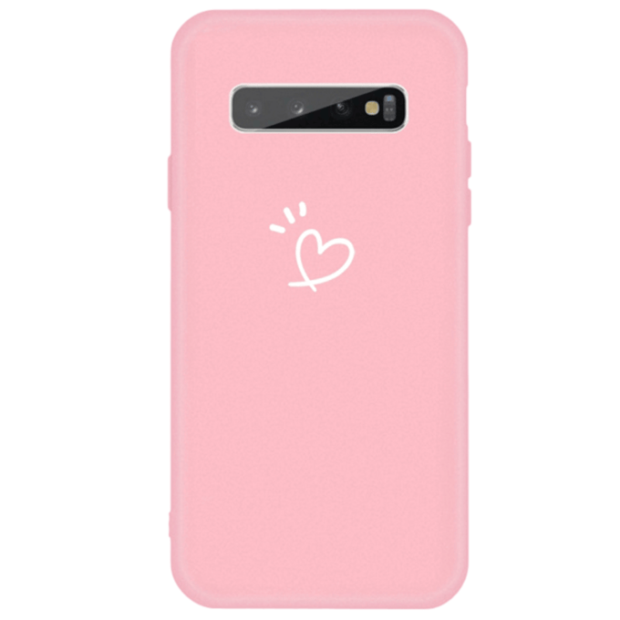 Mocaa Samsung Galaxy S10 Love Heart Case Roze