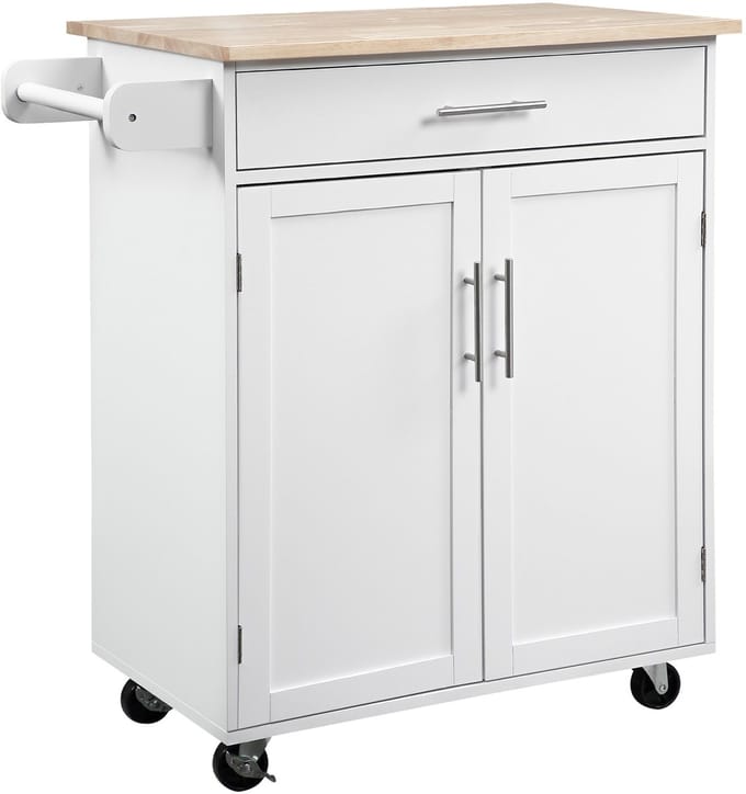 HOMCOM Keukeneiland - MDF - 83x45x91,5cm - Wit