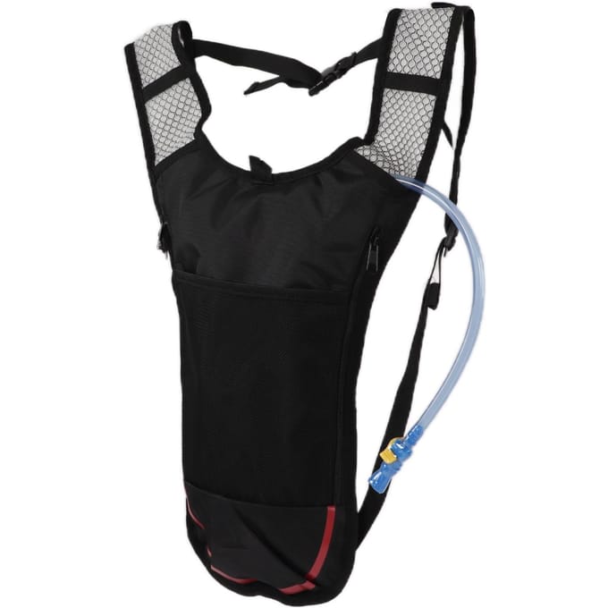 Hydratatiepakket Lichtgewicht Ademend Multifunctioneel Waterrugzak met 2L Waterzakrietje voor Hardlopen Wandelen Fietsen Red gray