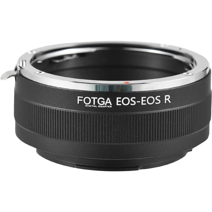 FOTGA High Precision Handmatige Lens Mount Adapter Ring Aluminiumlegering voor Canon EF-S Mount Lens voor zwart
