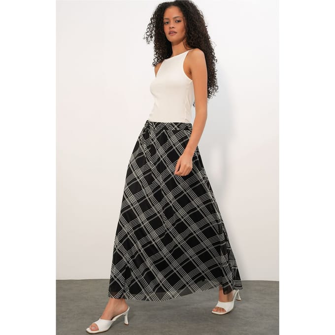 Bloemen Hoge Taille Maxi Rok
