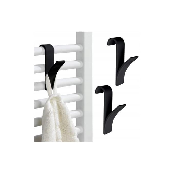 Hanger - haak - set van 2 - Zwart