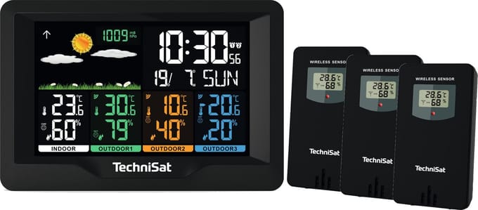 TechniSat iMETEO X4 weerstation - met 3 sensoren