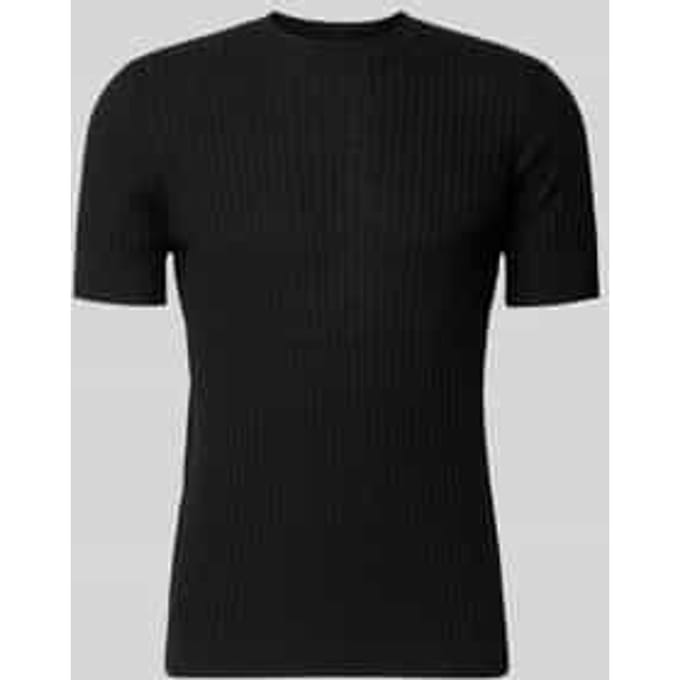 T-shirt van viscosemix met riblook