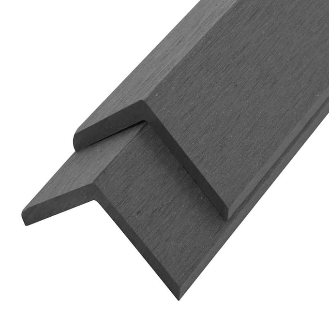 vidaXL - Terras - hoekplinten - 5 - st - 170 - cm - HKC - grijs