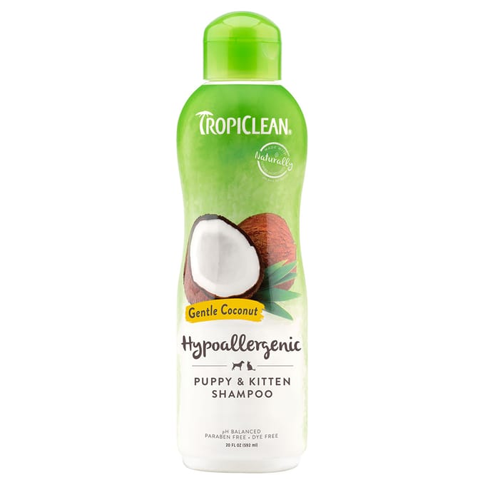 Tropiclean Gentle Coconut Hypoallergenic Shampoo Puppies & Kittens 355ml