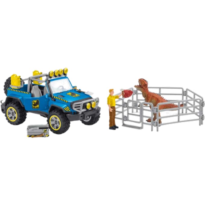 Schleich Off-Road auto met dino-uitkijkposten - 41464