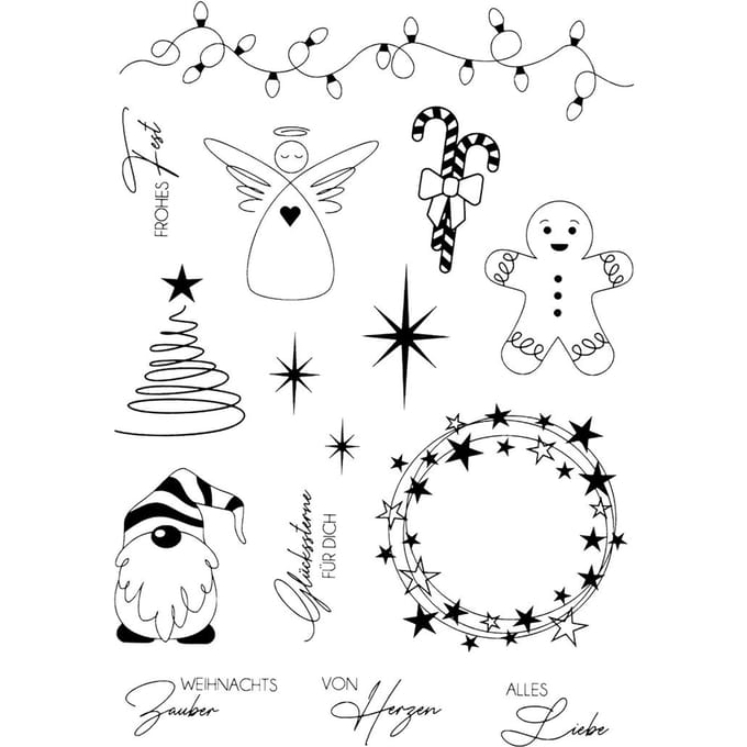 VBS Siliconen stempel "Kerstmagie"