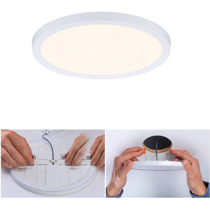 VariFit LED-inbouwpaneel 3-Step-Dim Areo IP44 rond 175 mm 13W 1200lm 3000K Wit dimbaar