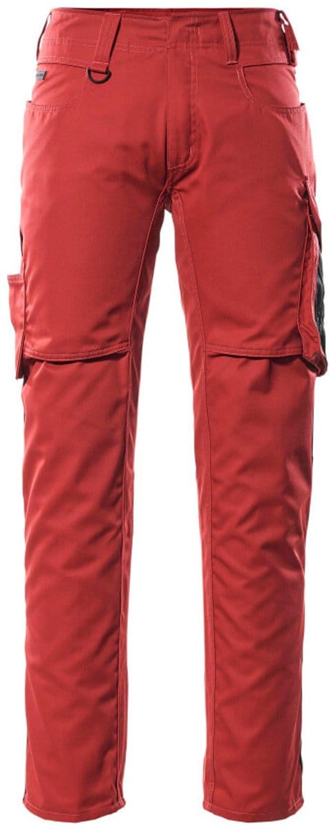 Mascot Unique Broek met dijbeenzakken 12579-442 - Rood/Zwart - C52 - 82