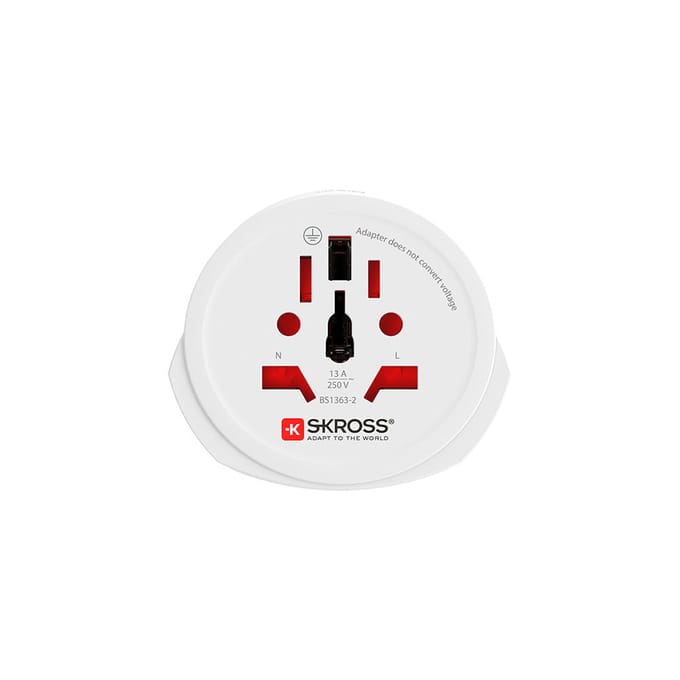 Skross 1.500211C-E Reisstekker SKROSS - Länderstecker World to Europe