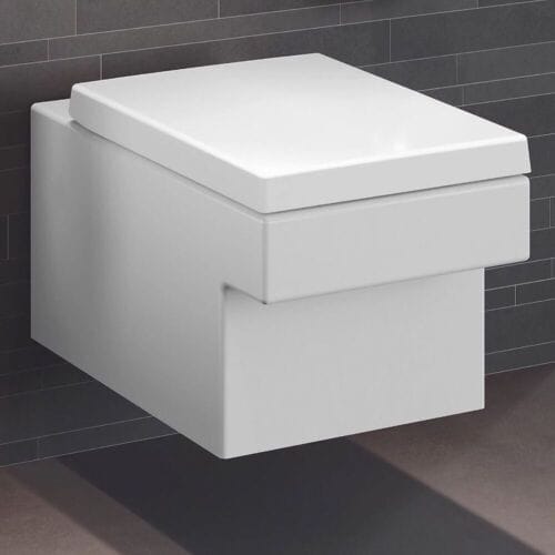 GROHE Cube Keramiek wandcloset spoelrandloos 37x56.5cm vierkant alpine wit