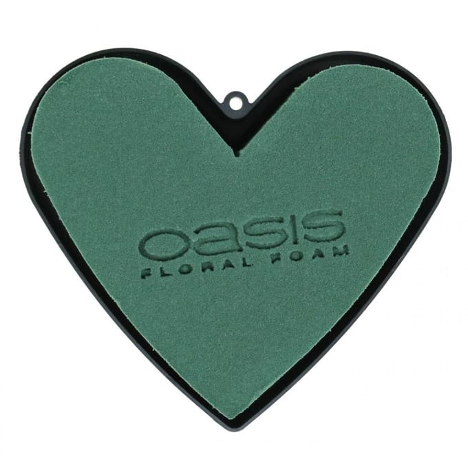 Insteekmateriaal hart met voet 13cm 6 st