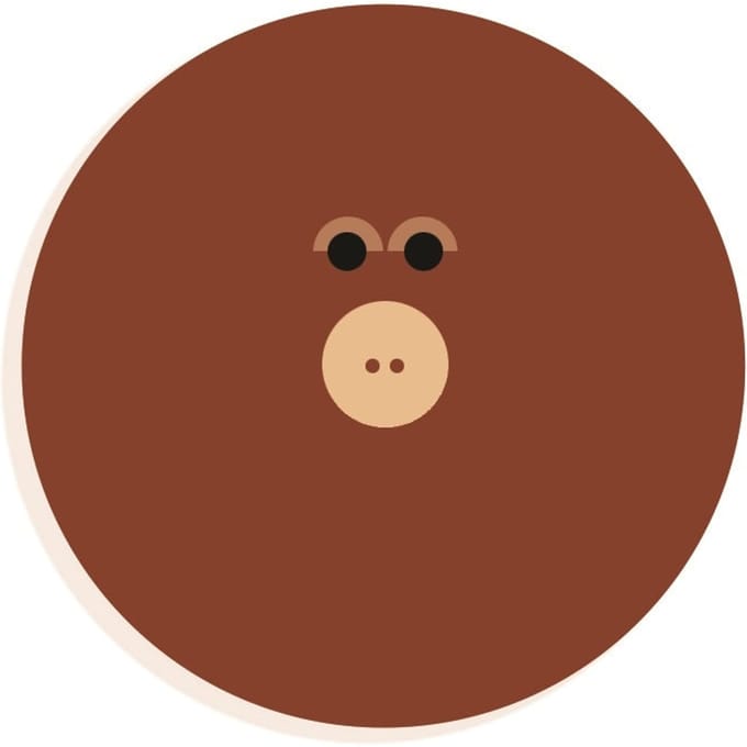 DJECO houten letter designed animal O