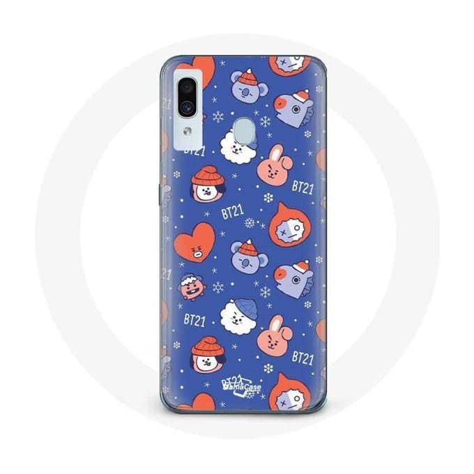 Coque pour Samsung Galaxy A20e BTS Bangtan Sonyeondan BT21 Noël 2023