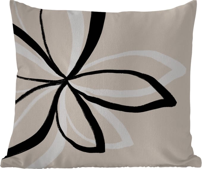 Tuinkussen - Bloemen - Abstract - Minimalisme - 40x40 cm - Weerbestendig