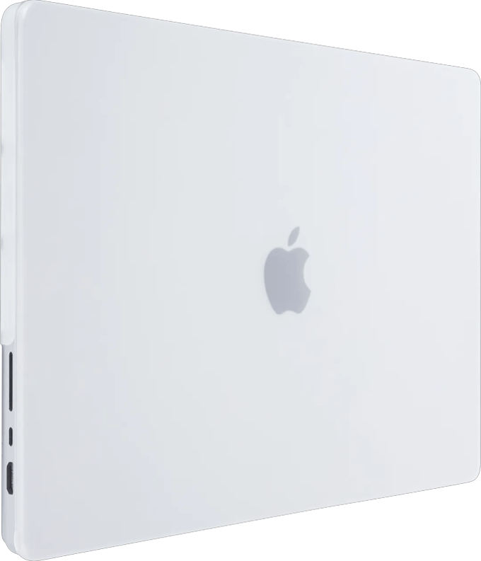 BlueBuilt Hardcase Transparant Mat voor MacBook Pro 16 inch