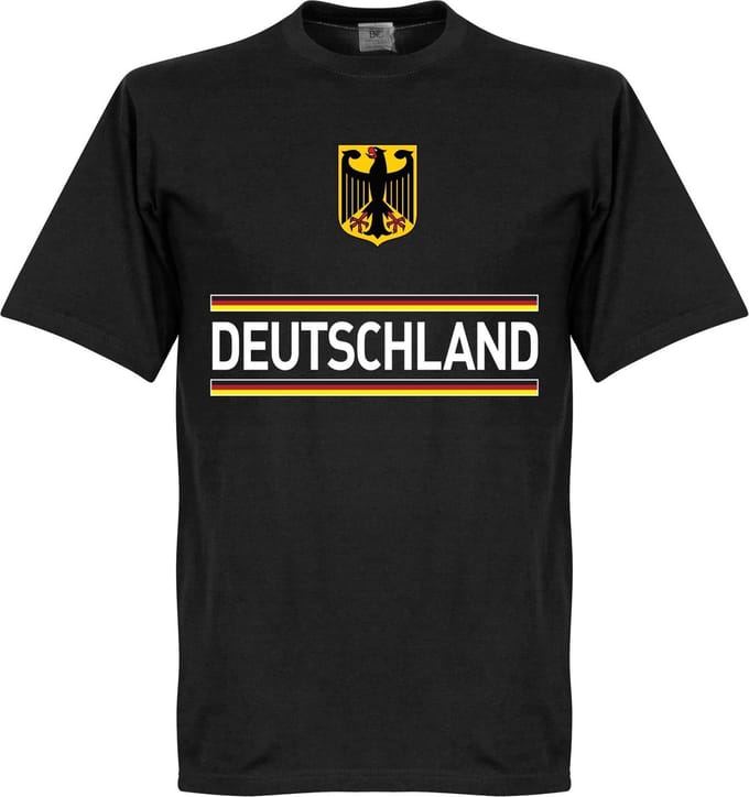 Duitsland Team T-Shirt - Zwart  - M