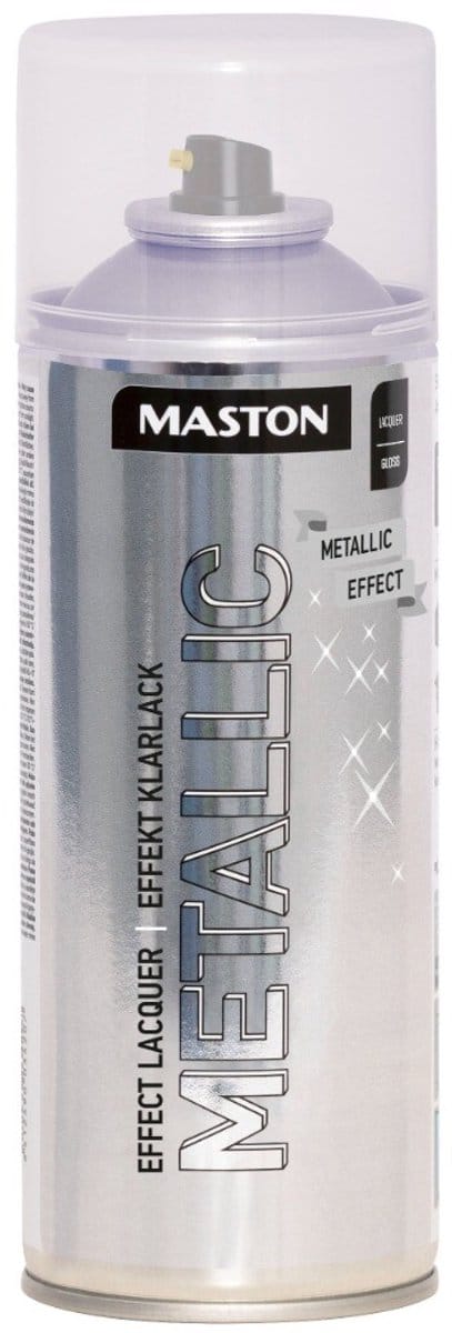 Maston Metallic effect lacquer - blanke metallic spuitverf - 400 ml - spuitbus verf