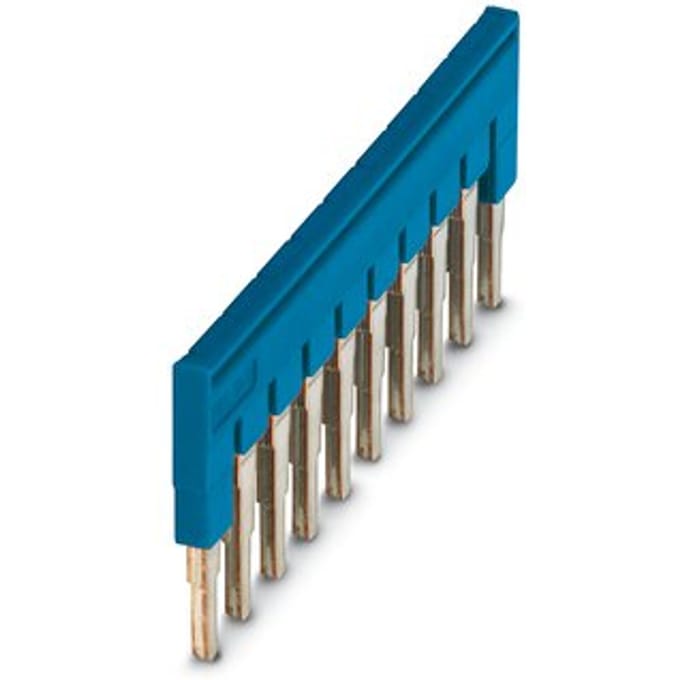 Phoenix Contact 10-Pool Blauwe Brugconnector 6.2mm - 3032198 [2 Stuks]