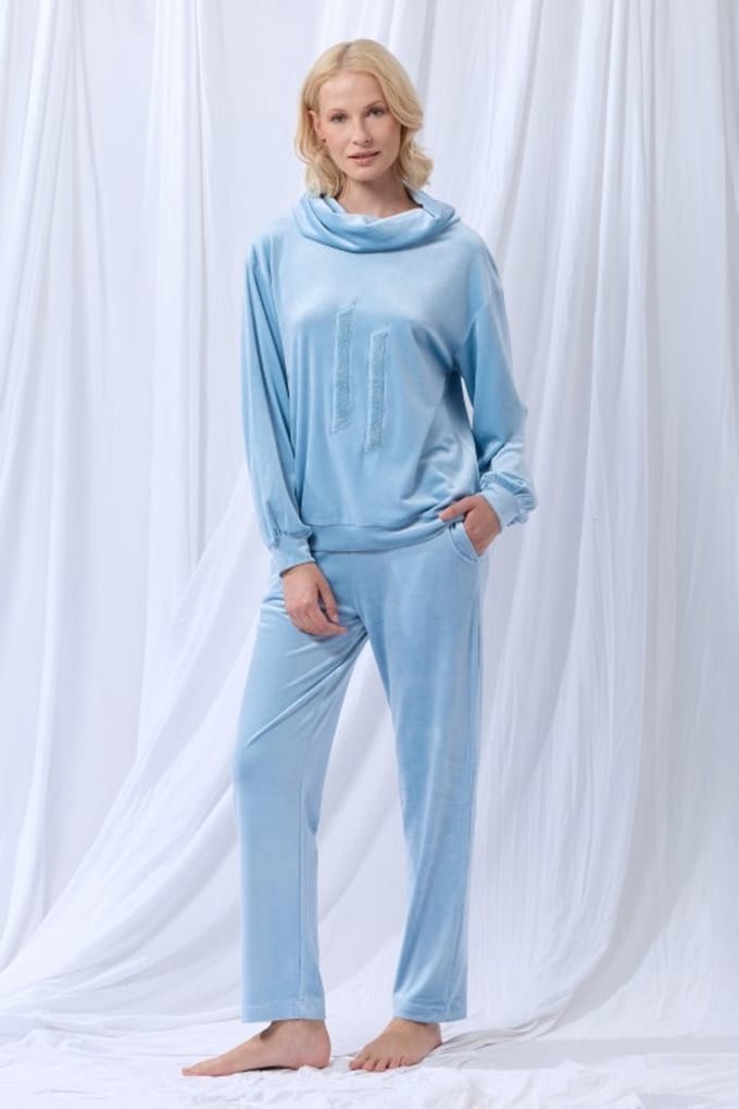 lords x lilies Dames sweater en broek blauw - maat XL