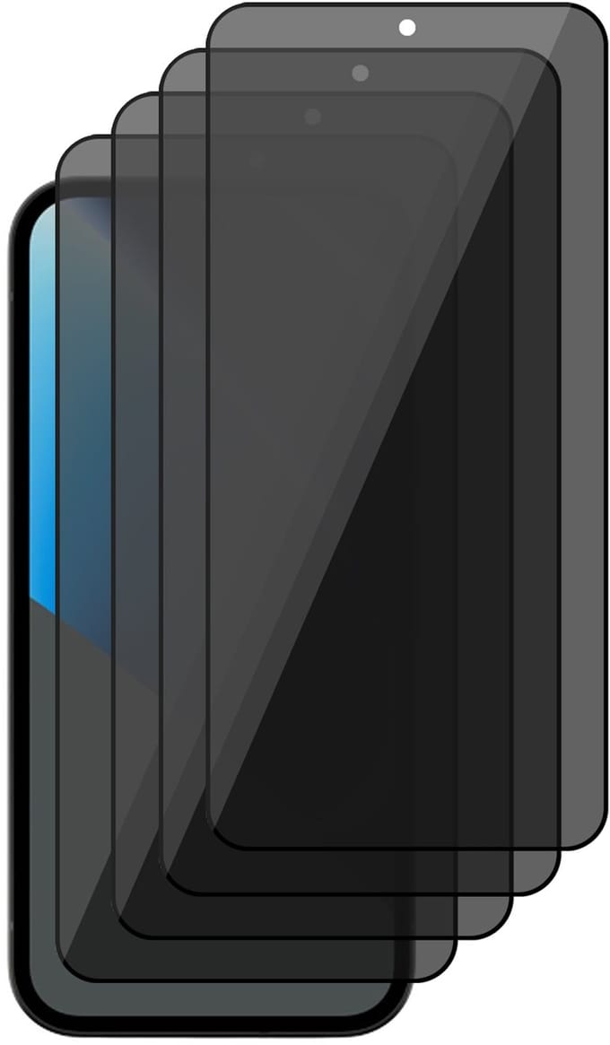 Privacy Screenprotector geschikt voor Google Pixel 10a - 4x Volledig Dekkend Glas Screen Protector