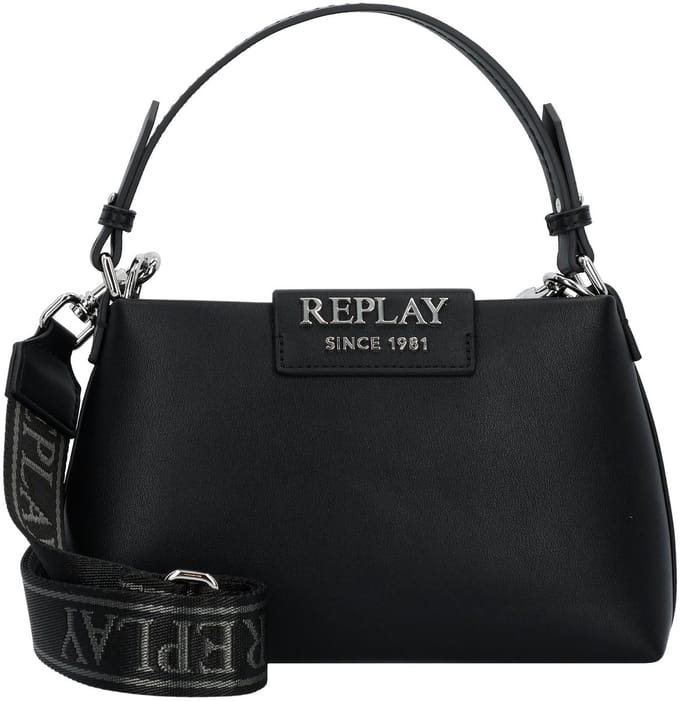 REPLAY handtas schoudertas Handbag Black zwart