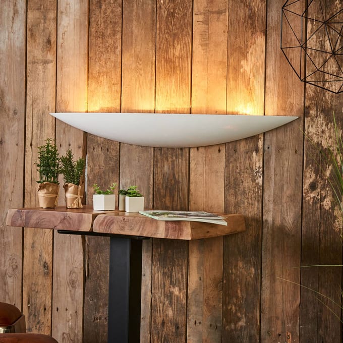 Lindby - Wandlamp - 4lichts - Gips, metaal - H: 10.5 cm - E14 - wit