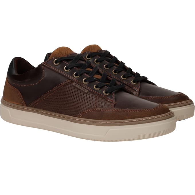 PS Poelman Sneakers - Heren - Bruin - Maat:41